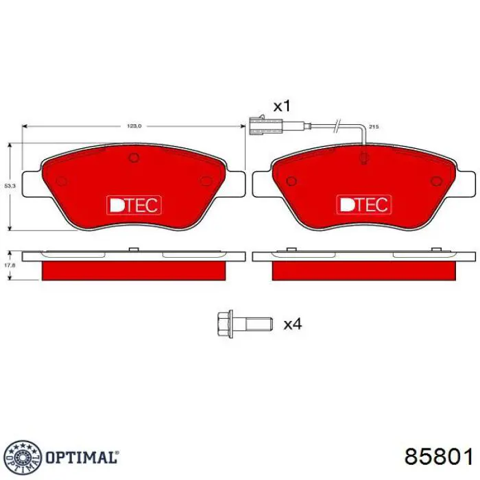 Pastillas de freno delanteras Fiat Stilo 192