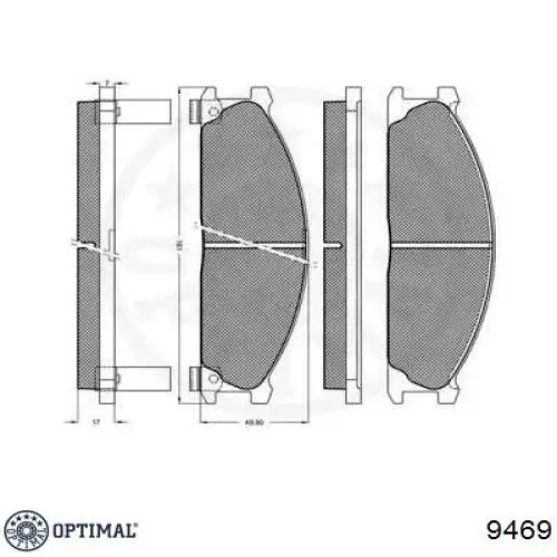 Pastillas de freno delanteras Nissan Terrano 1 WD21