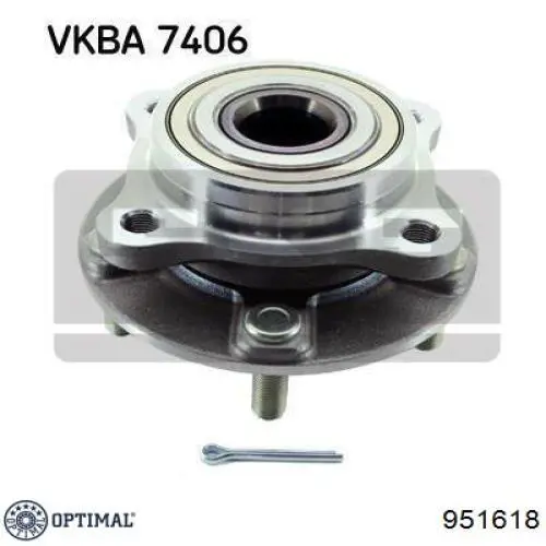 951618 Optimal cubo de rueda delantero