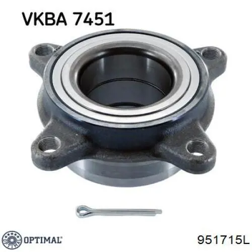 951715L Optimal cubo de rueda delantero