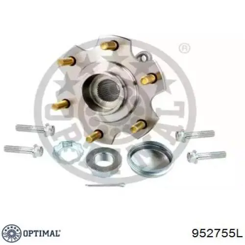 Cubo de rueda trasero 952755L Optimal