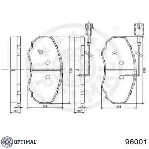 Pastillas de freno delanteras Fiat Ducato 2 230L