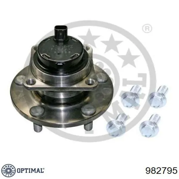 982795 Optimal cubo de rueda trasero