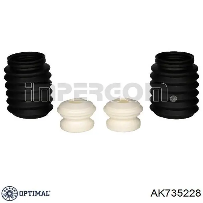 AK-735228 Optimal tope de amortiguador delantero, suspensión + fuelle