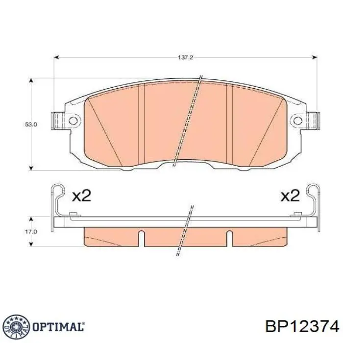 Pastillas de freno delanteras Nissan Tiida C11X