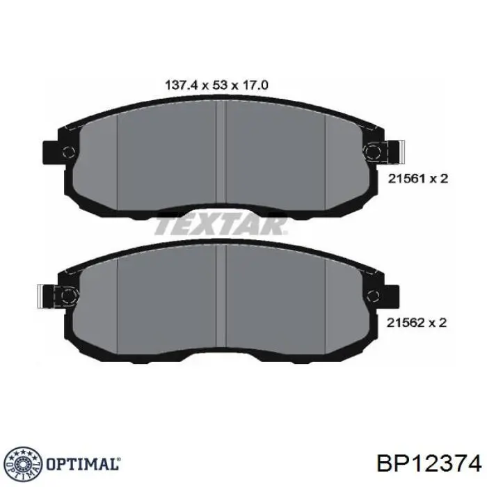 Pastillas de freno delanteras Nissan Tiida C11X
