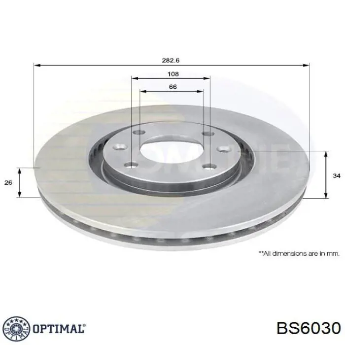 Freno de disco delantero Citroen C4 UD
