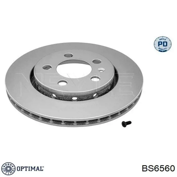 BS6560 Optimal disco de freno trasero