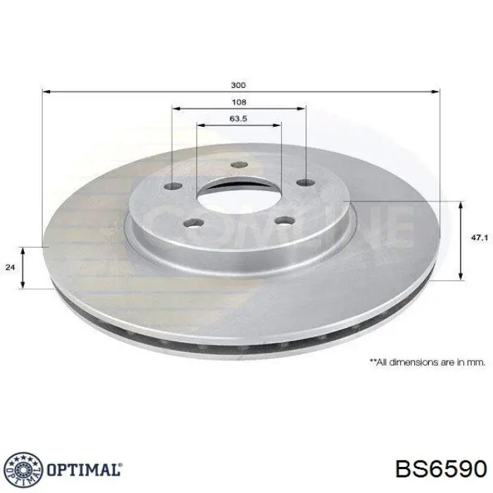 Freno de disco delantero Jaguar X-type CF1