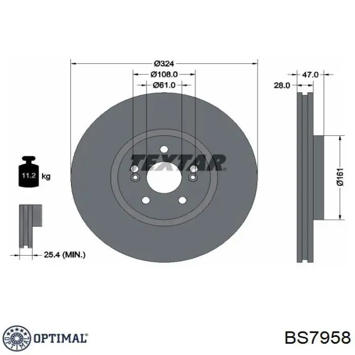 Freno de disco delantero Renault Espace 4 JK0