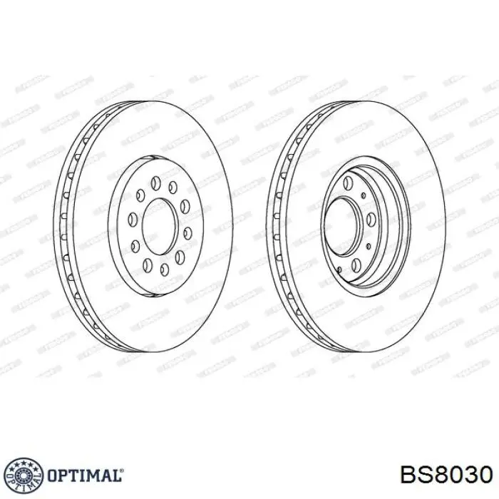 Freno de disco delantero Mercedes E C124