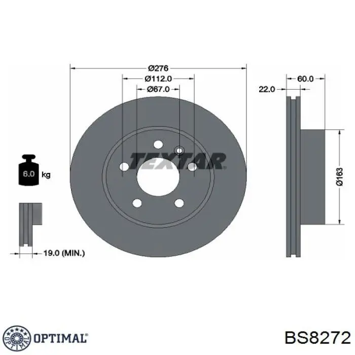 Freno de disco delantero Renault Espace 4 JK0