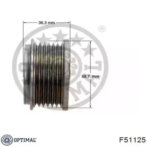 F5-1125 Optimal poleas juego de piezas