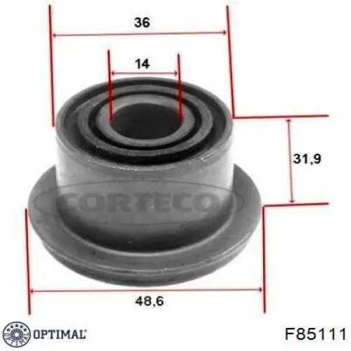 F85111 Optimal silentblock de suspensión delantero inferior