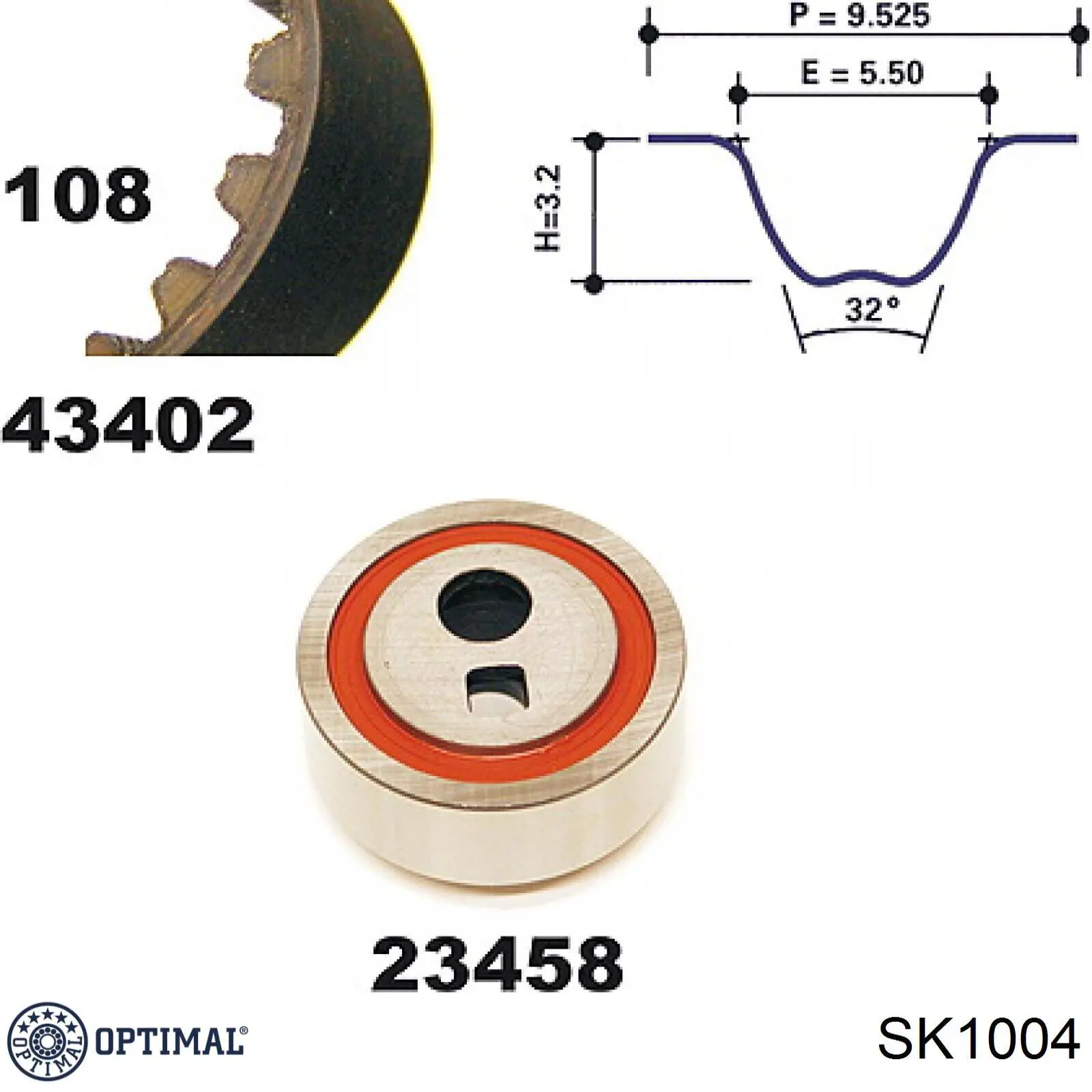 SK1004 Optimal kit correa de distribución