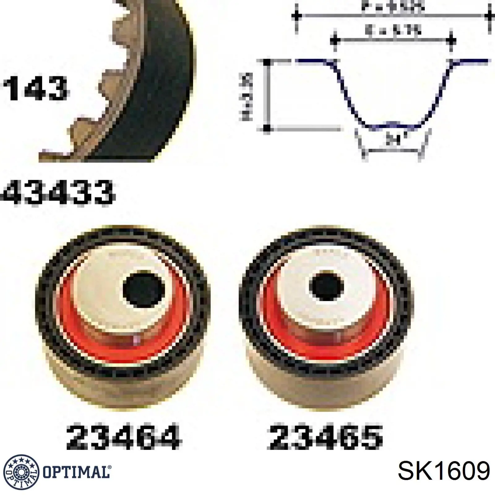 SK1609 Optimal kit correa de distribución