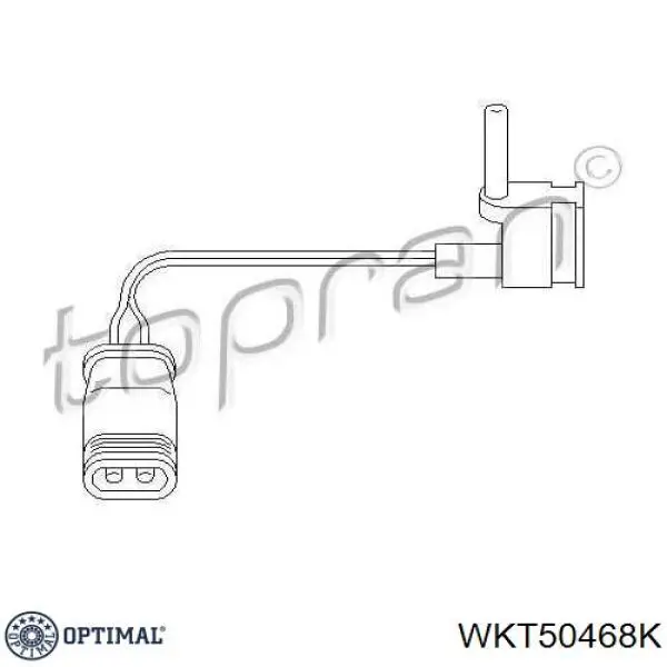 WKT-50468K Optimal contacto de aviso, desgaste de los frenos, delantero izquierdo