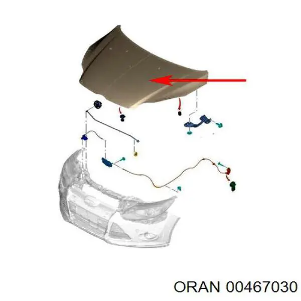 00467030 Oran capó del motor