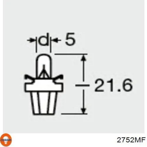 2752MF Osram bombilla