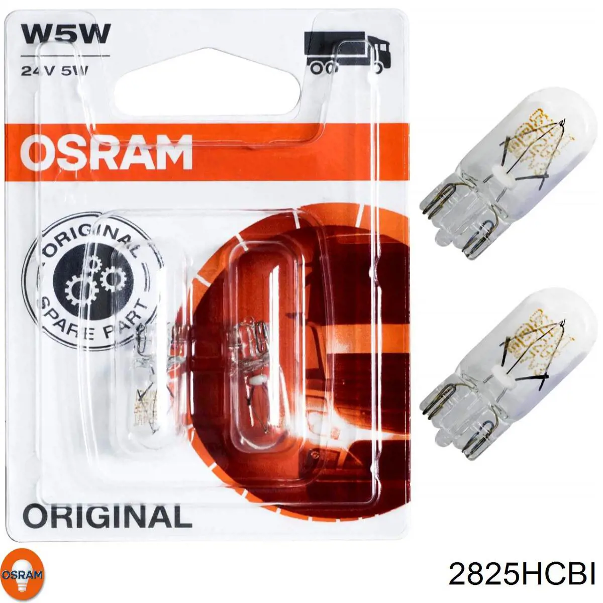 Lámpara de luz interior de cabina 2825HCBI Osram