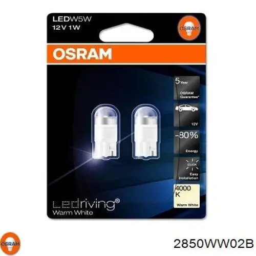 Comprar 2850WW02B Osram Lámpara de luz interior de cabina