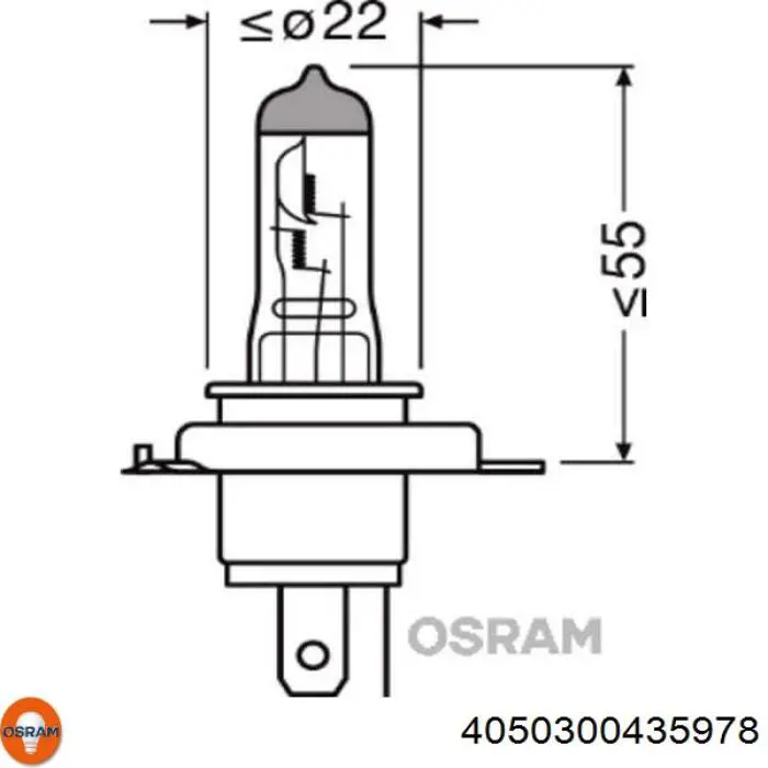 4050300435978 Osram bombilla halógena