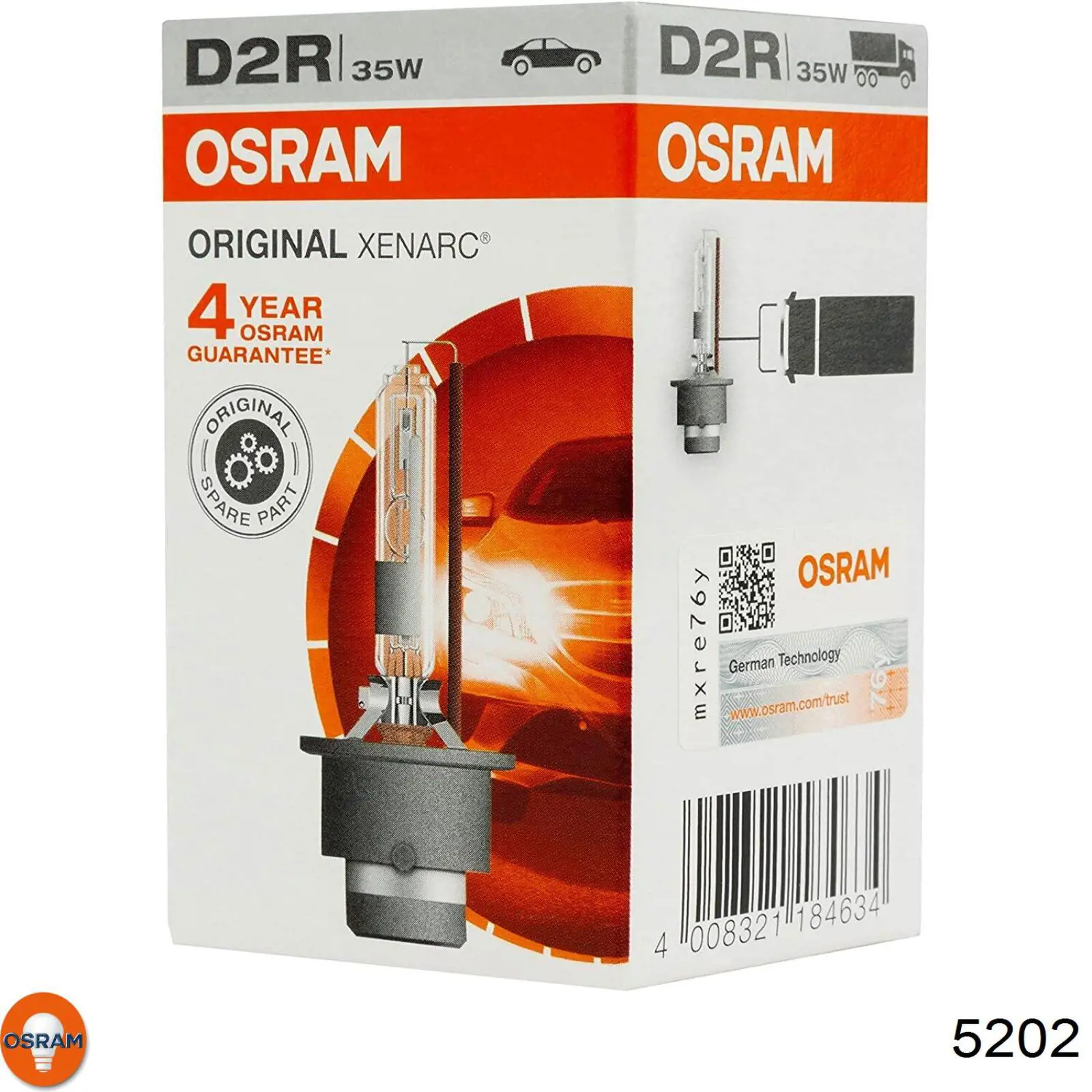 5202 Osram Bombilla de cruce