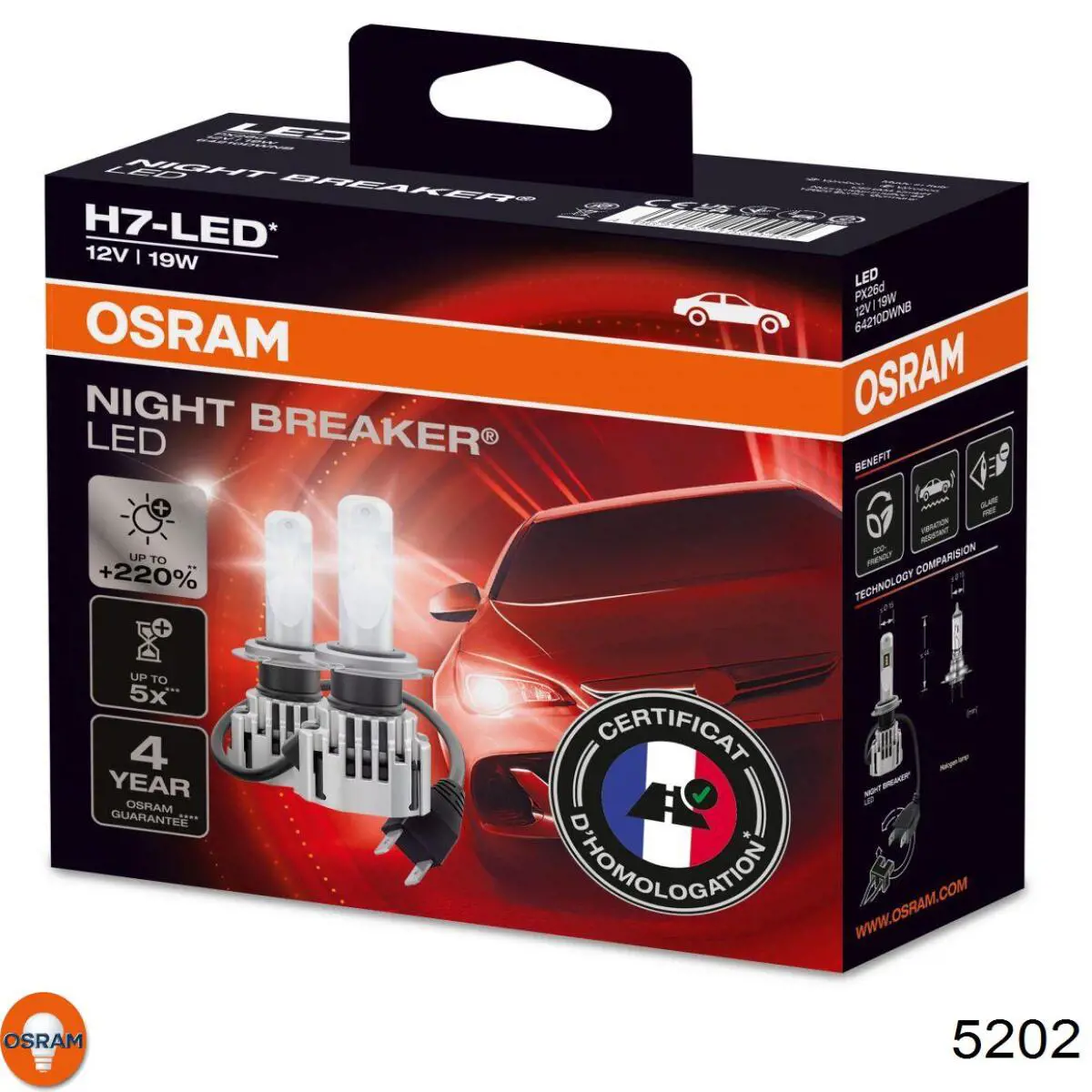 Lámpara Osram 5202
