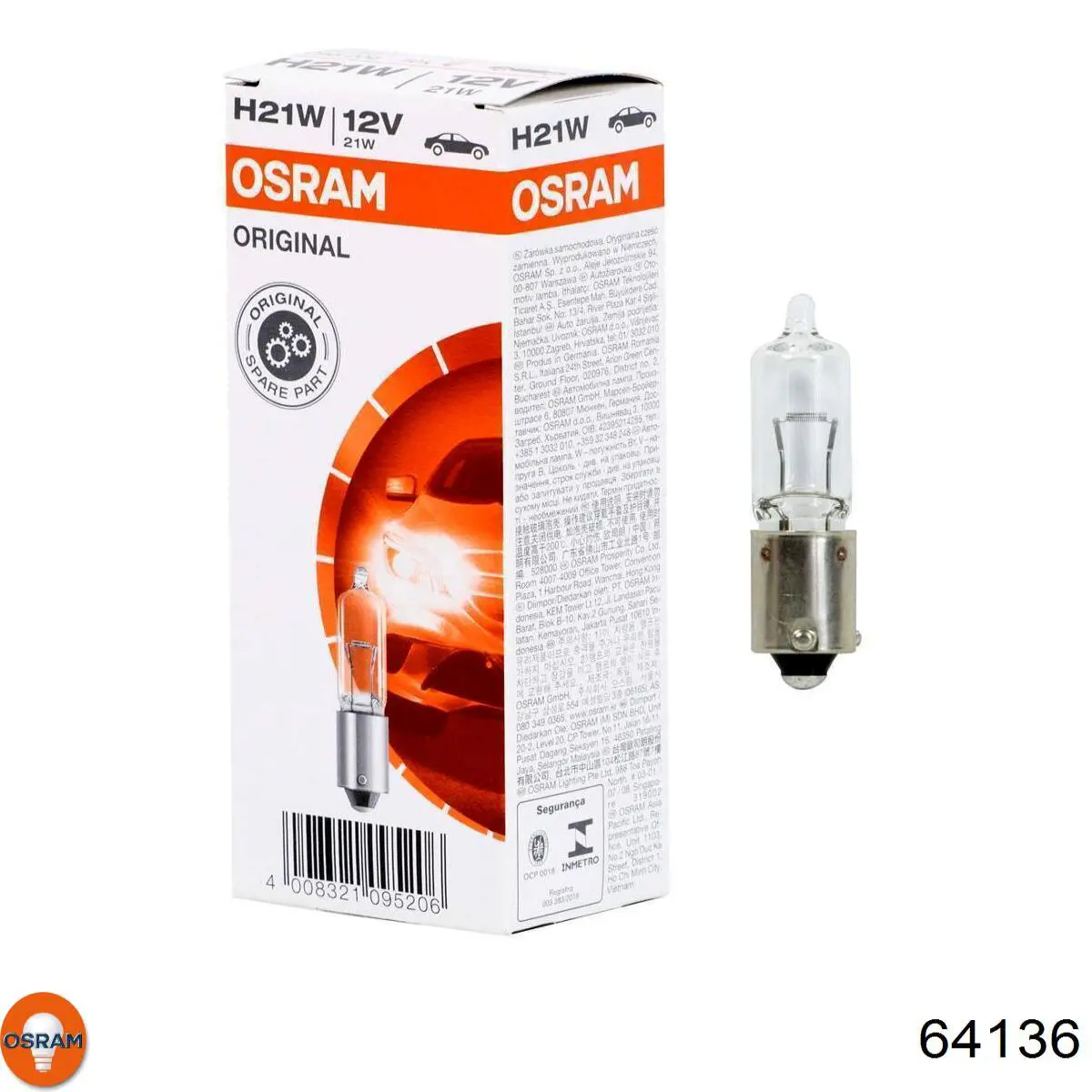 Comprar 64136 Osram Bombilla antiniebla