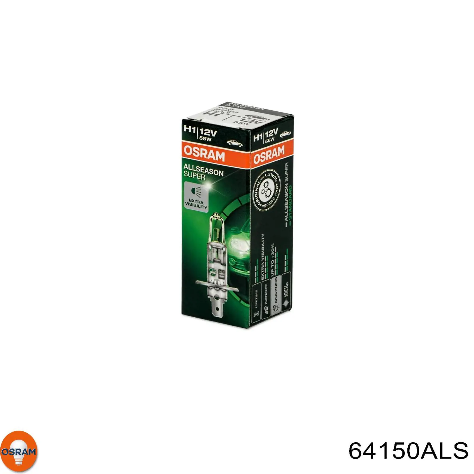 64150ALS Osram Bombilla halógena
