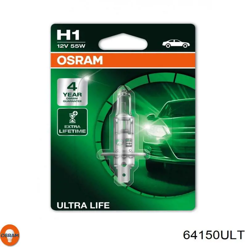 64150ULT Osram bombilla halógena