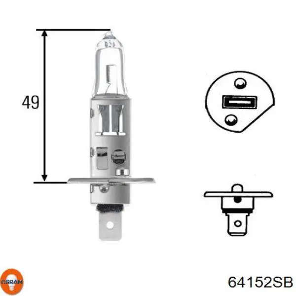 64152SB Osram bombilla halógena