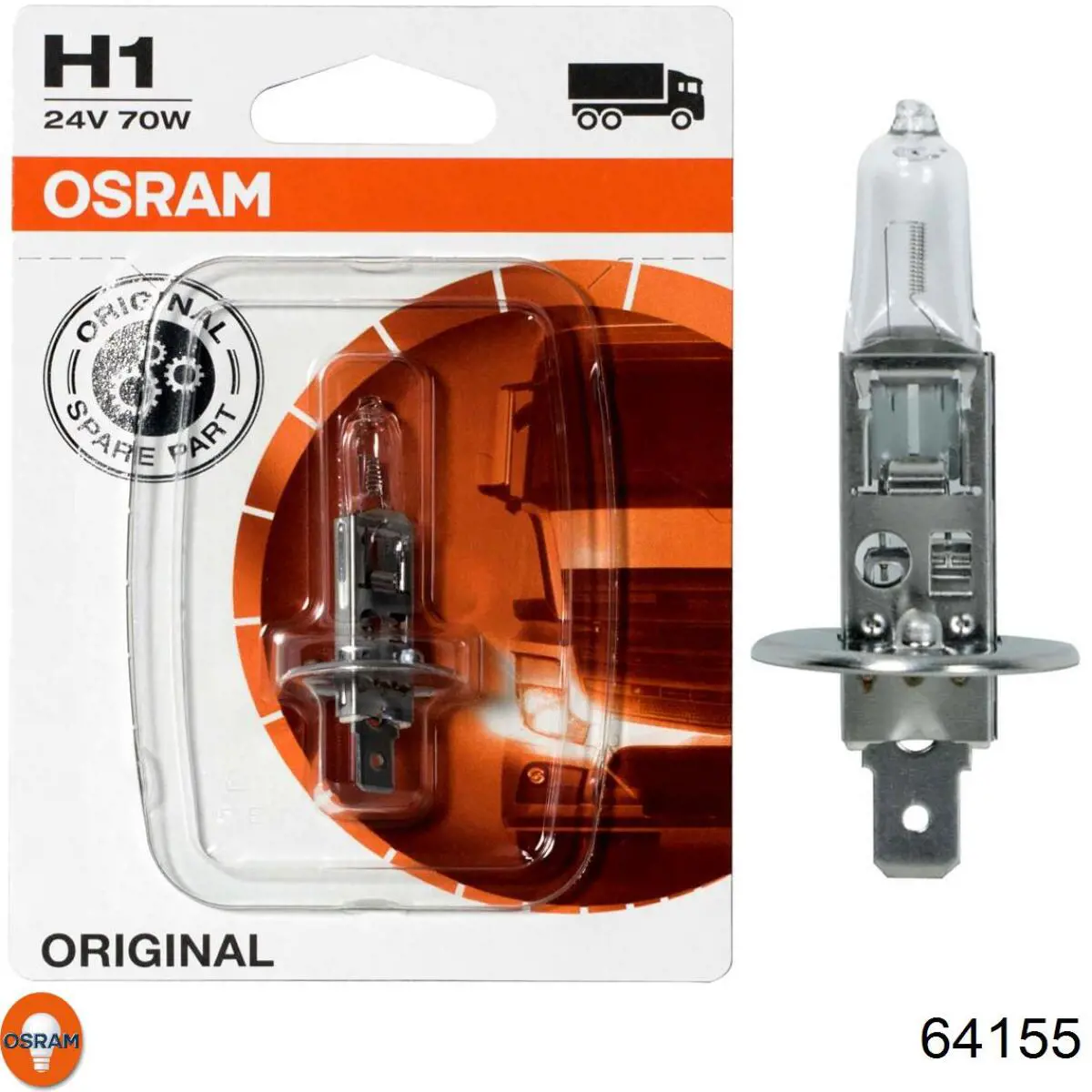 Lámpara halógena 64155 Osram