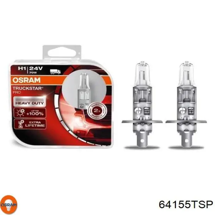 Lámpara halógena 64155TSP Osram