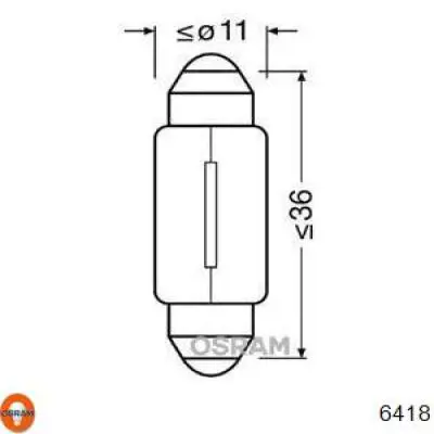 Bombilla de faro Osram 6418 precio, desde 1,80 EUR