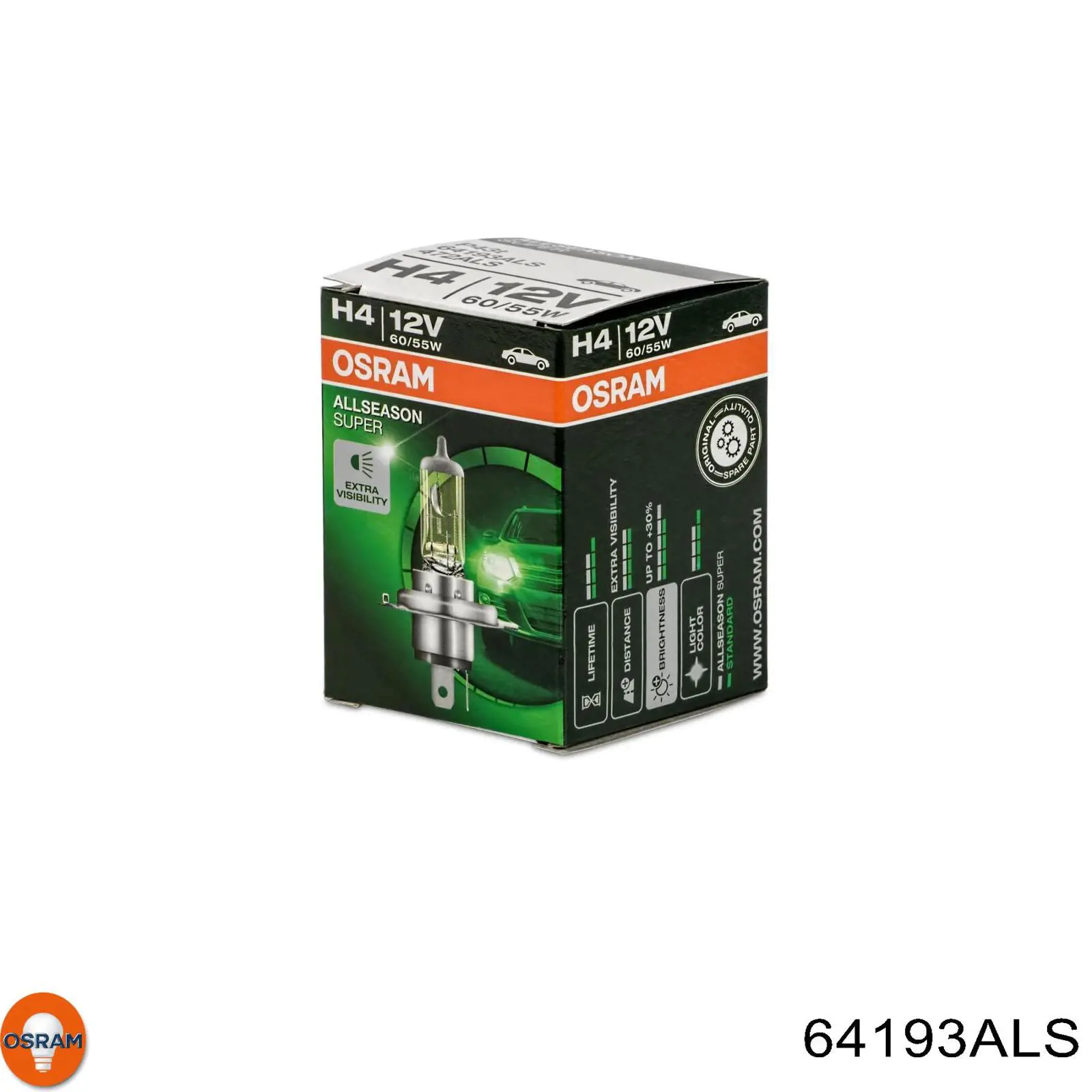 Lámpara halógena 64193ALS Osram