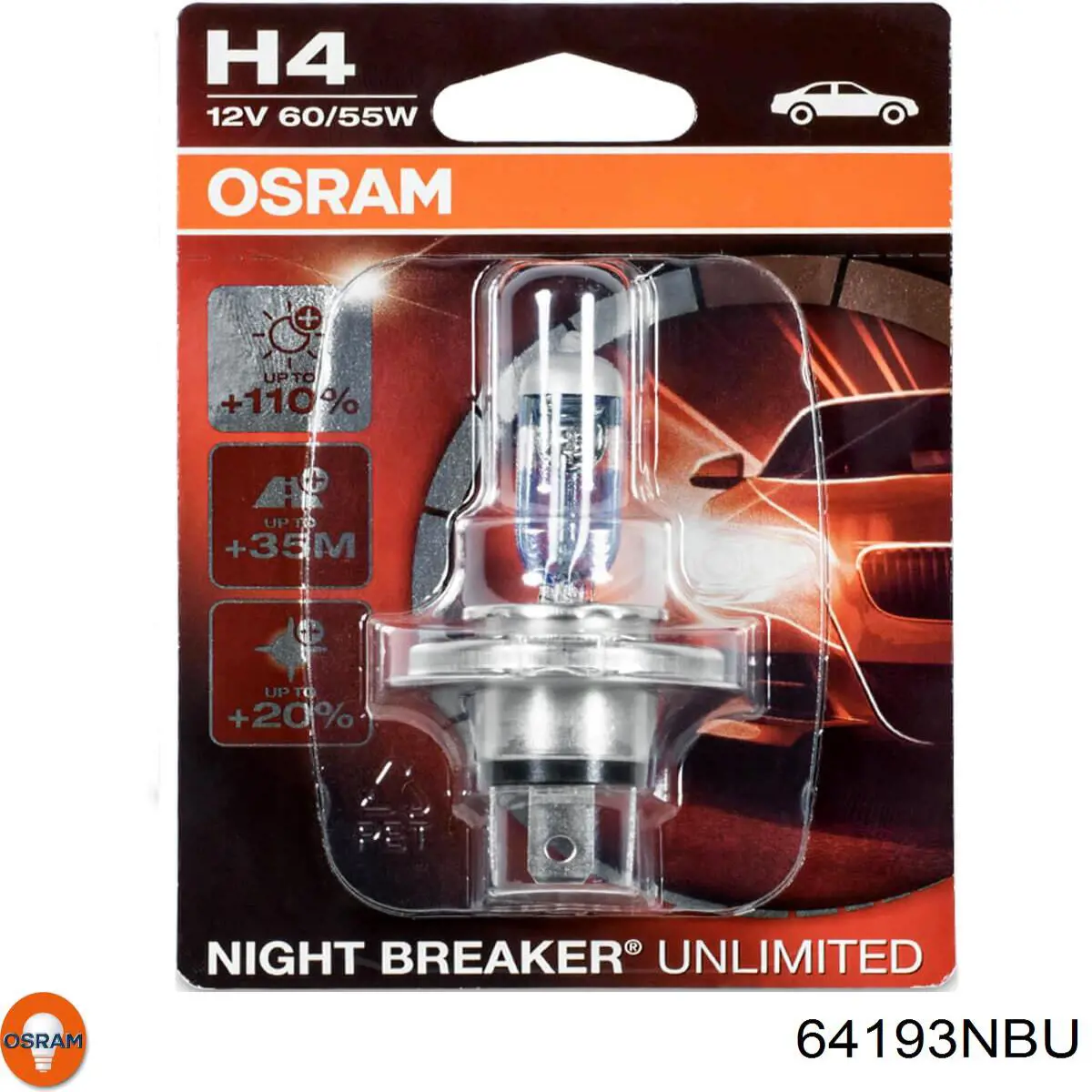 64193NBU Osram Lámpara halógena