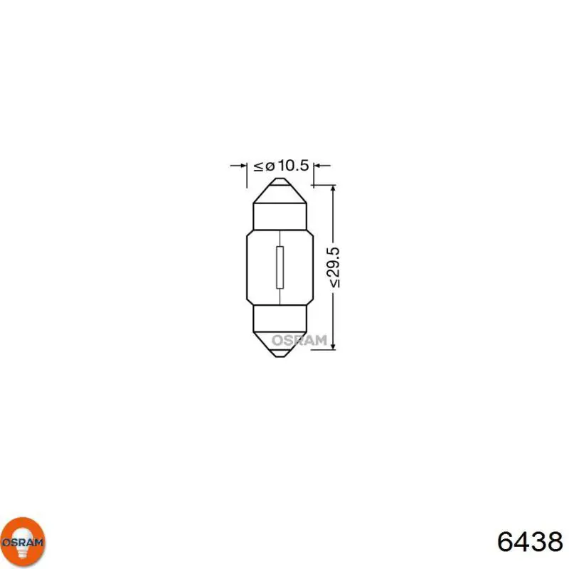 Comprar 6438 Osram Lámpara de luz interior de cabina