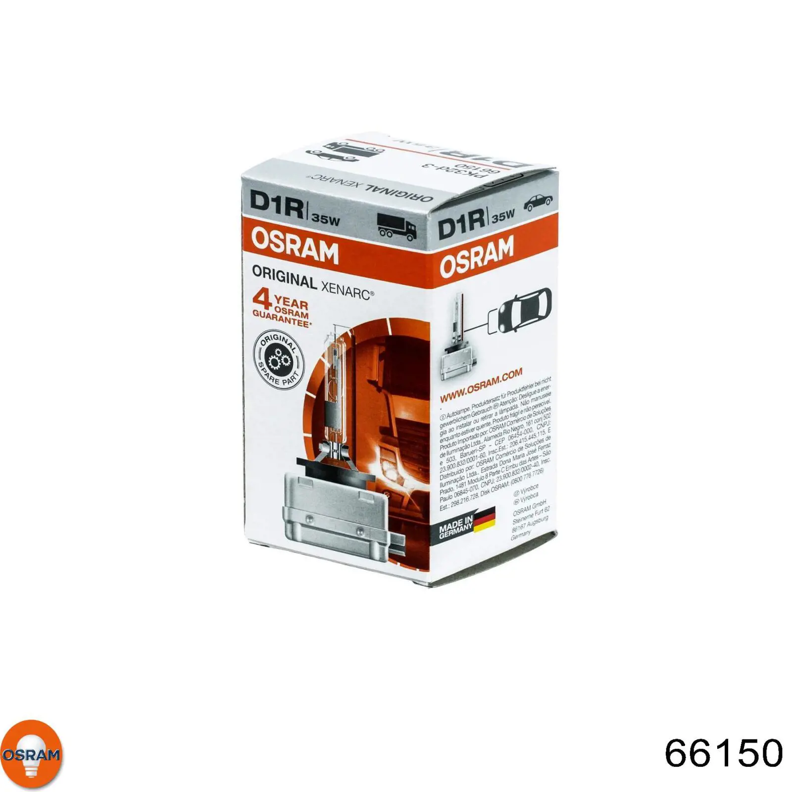 Bombilla de xenón Osram 66150 precio, desde 81,83 EUR