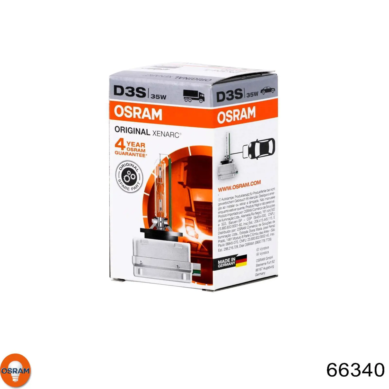 Bombilla de xenón 66340 Osram