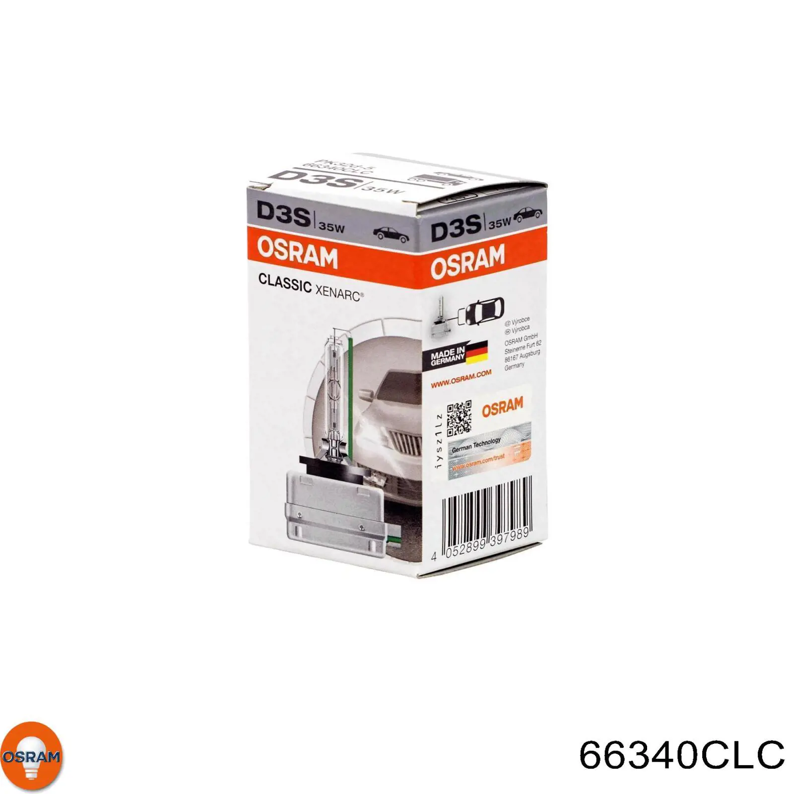 66340CLC Osram Bombilla de xenón