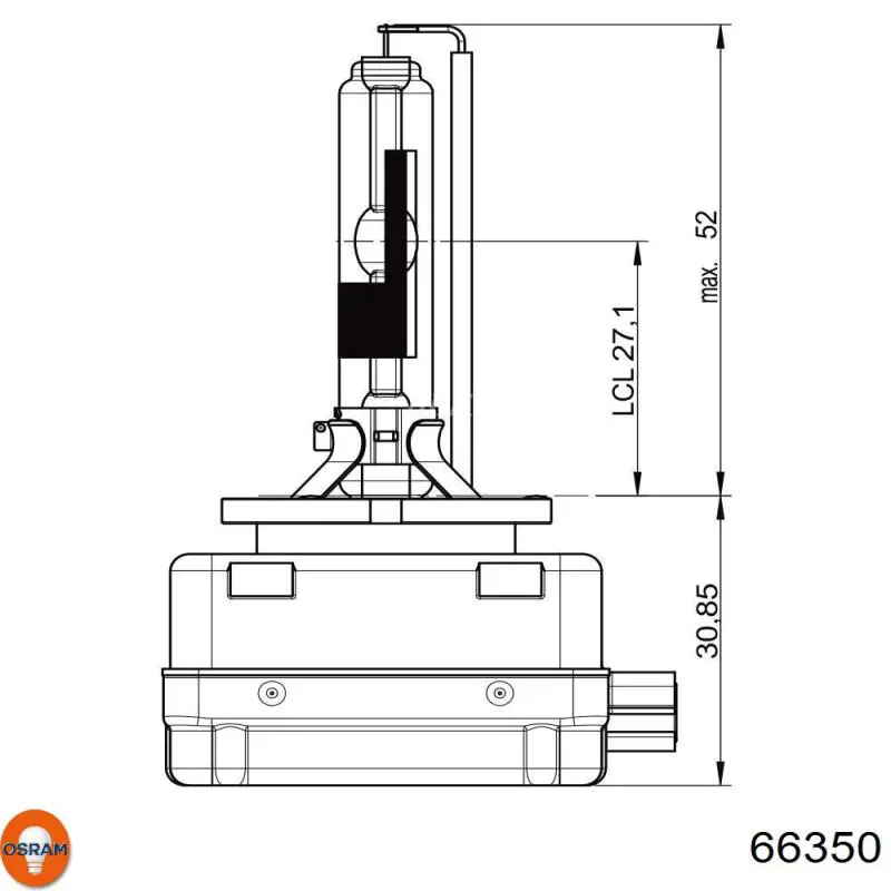 Bombilla de xenón 66350 Osram