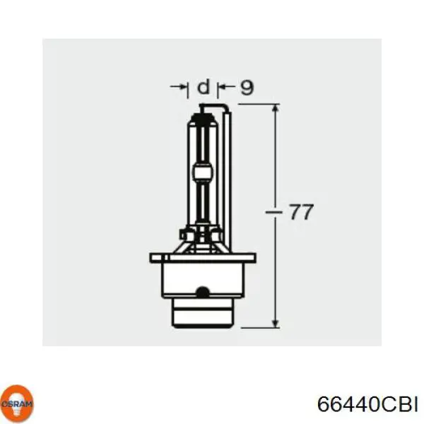 66440CBI Osram Bombilla de xenón