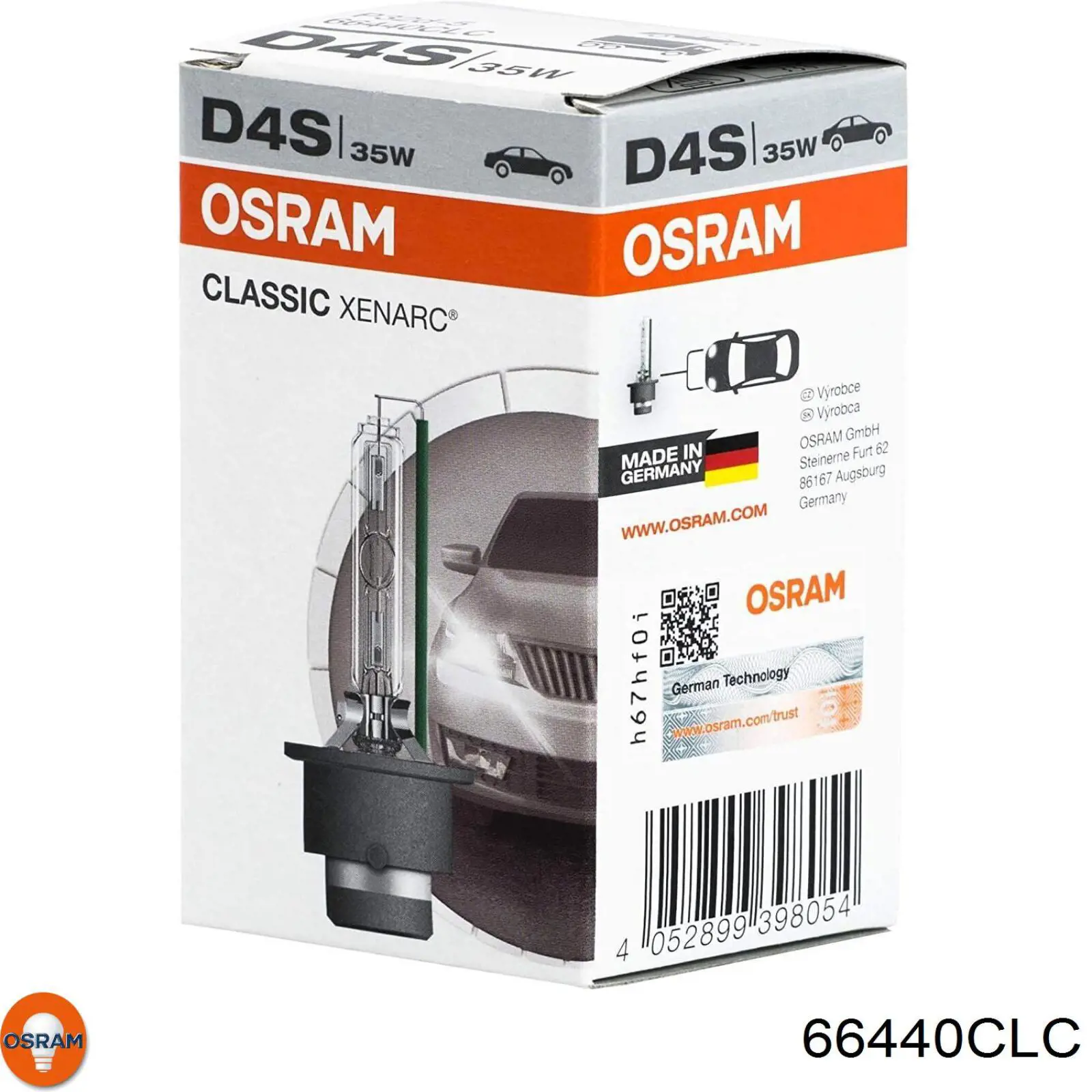 66440CLC Osram bombilla de xenon