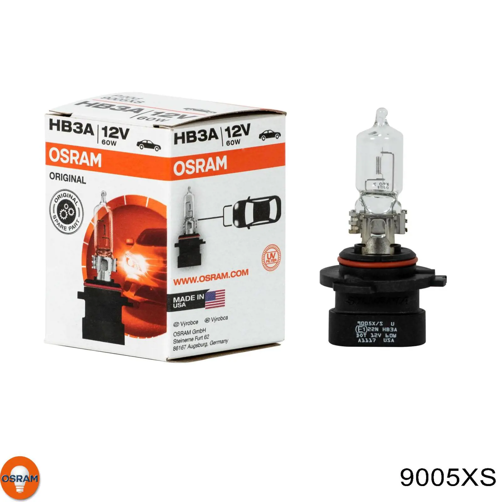 9005XS Osram bombilla halógena