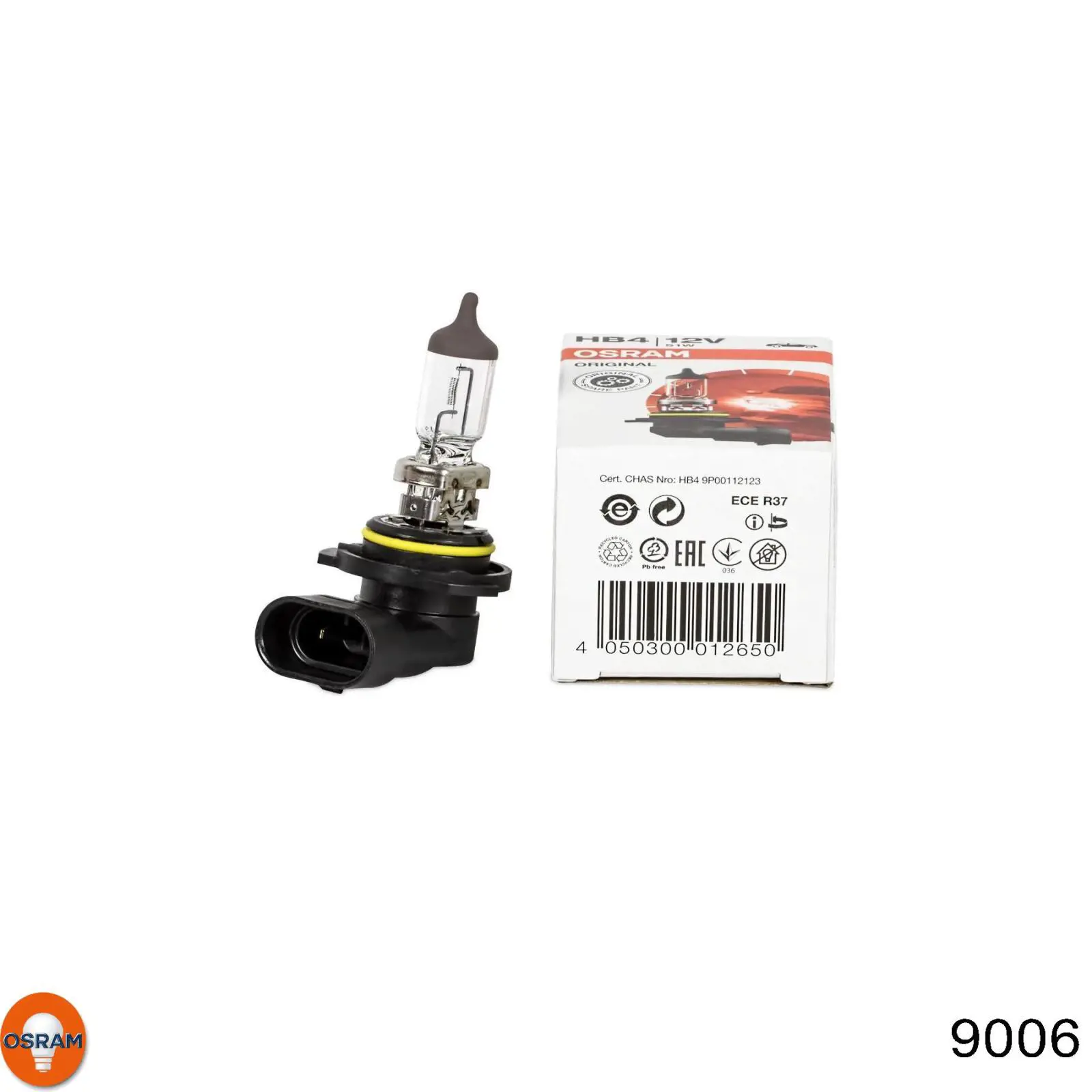 Lámpara halógena 9006 Osram