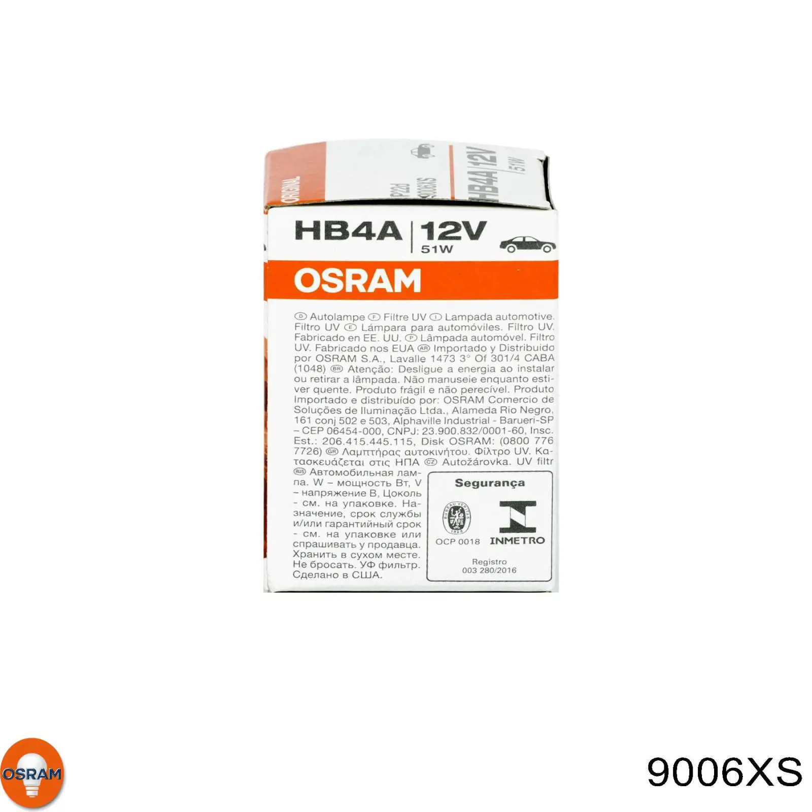 Lámpara halógena 9006XS Osram
