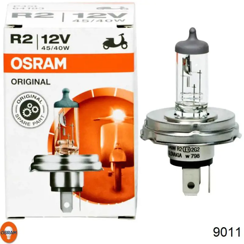 9011 Osram Bombilla halógena de luz larga