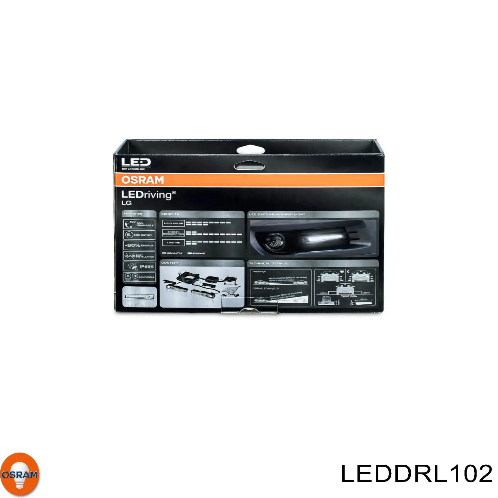 Luz diurna LEDDRL102 Osram