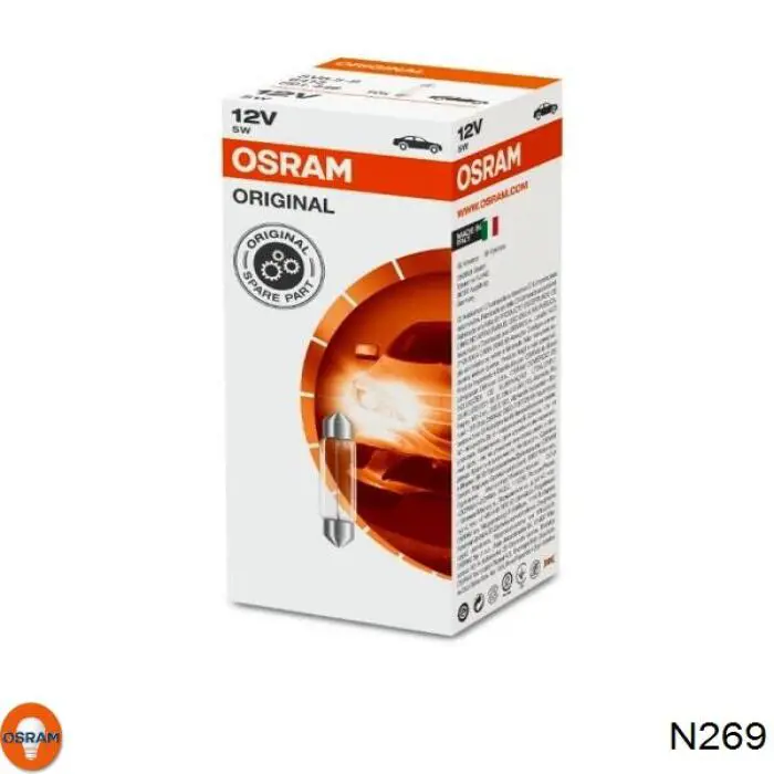 N269 Osram lámpara, luz interior/cabina